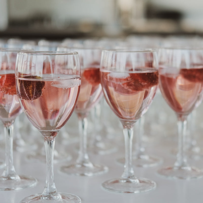 Rose Wine Glasses