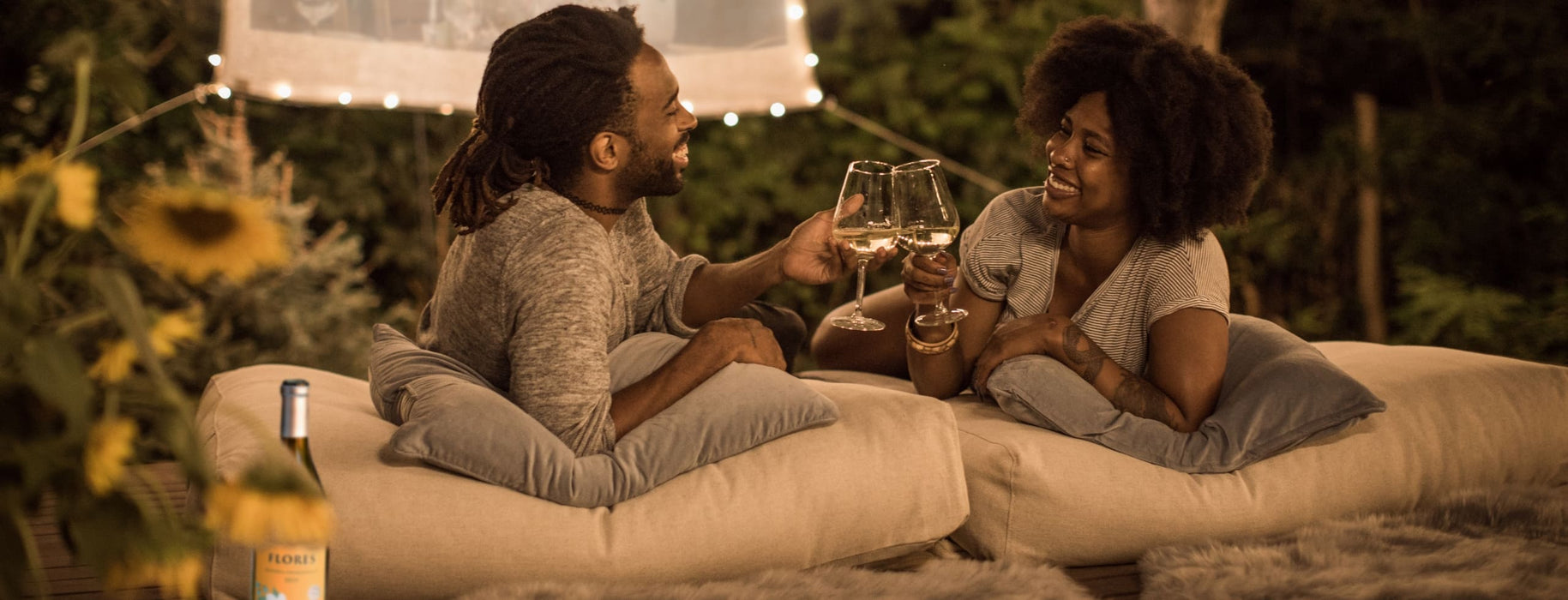 Movie Night with White Wine