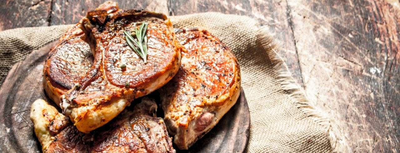 Pork Chops with Broccoli Chimichurri