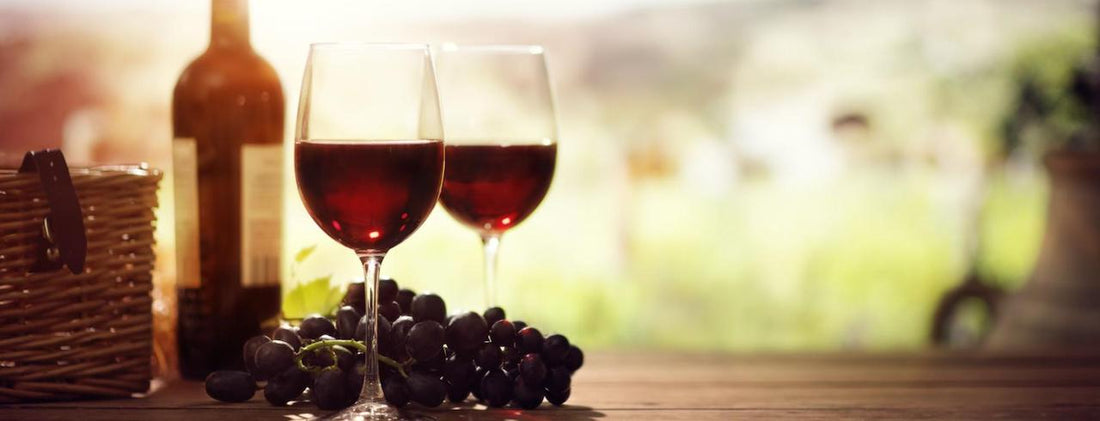 Two Red Wine Glasses