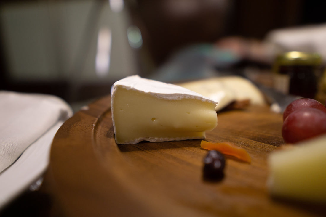 Brie Cheese and Grapes