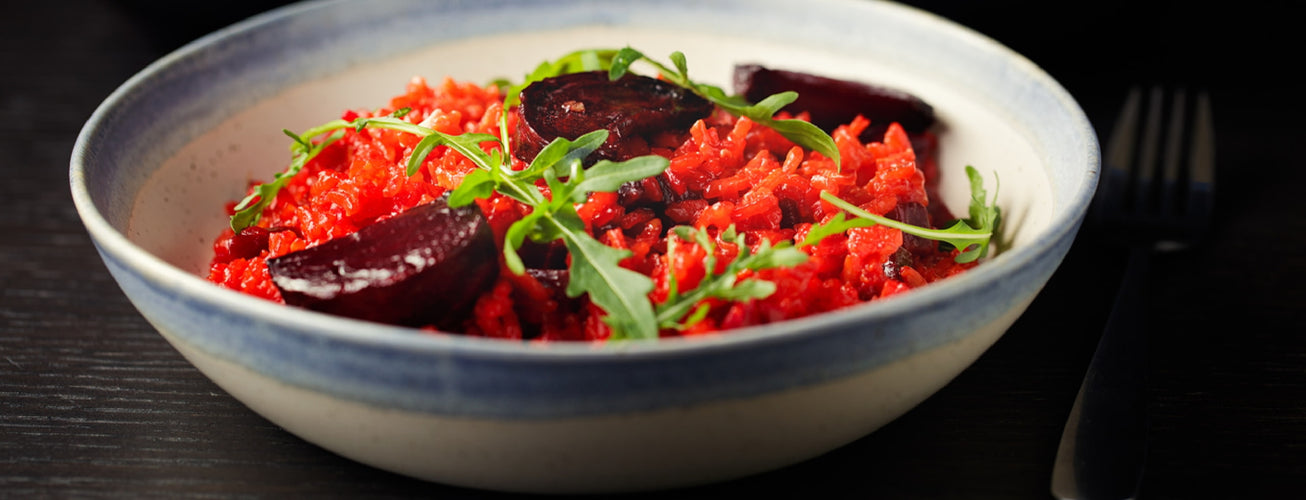 Beet and Strawberry Risotto