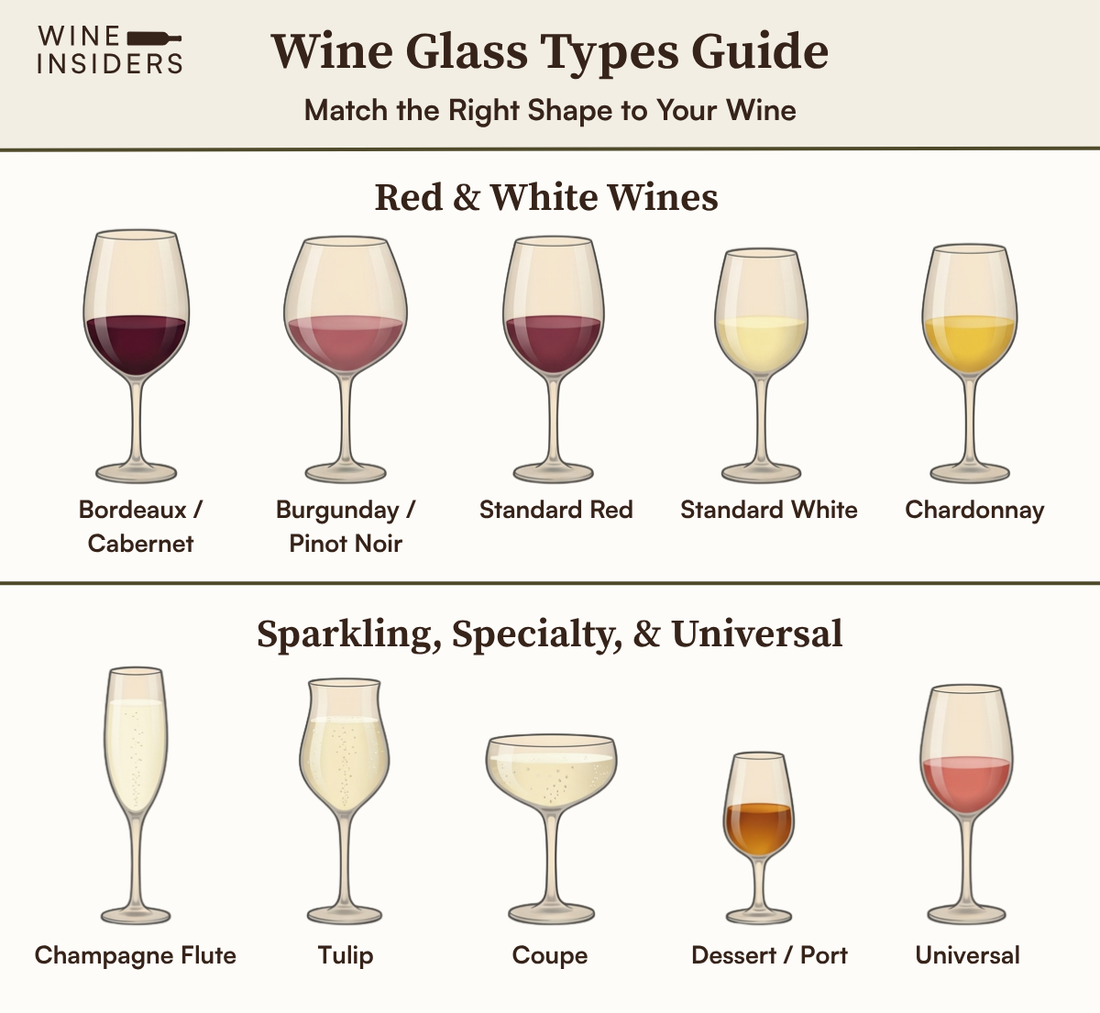 Wine glass guide