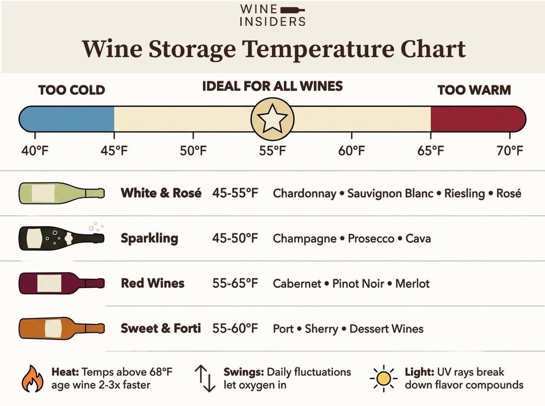 Wine Storage Temperature Chart: The Essential Guide for Every Wine Lover