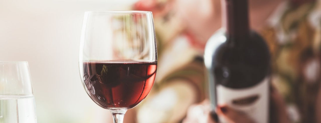 Red Wine and Wine Label