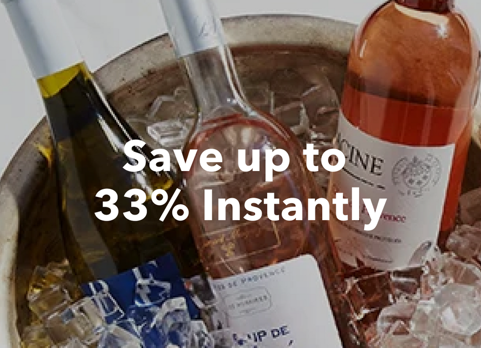 Save up to 33% / $50 on $150+ wine purchase with promotional code