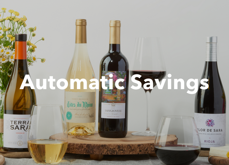 Wine subscription to save 10% Off wine purchase 