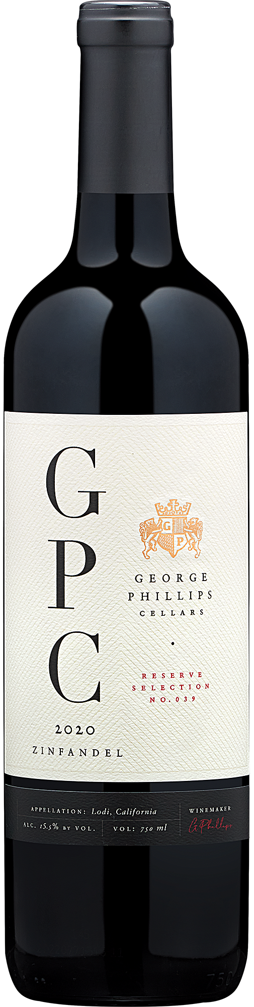 2020 George Phillips Cellars Reserve Selection No. 039 Lodi Zinfandel