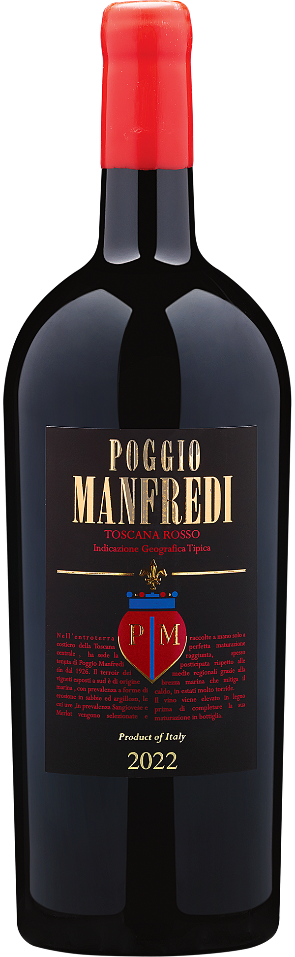 2022 Poggio Manfredi Toscana Rosso I.G.T. 1.5L