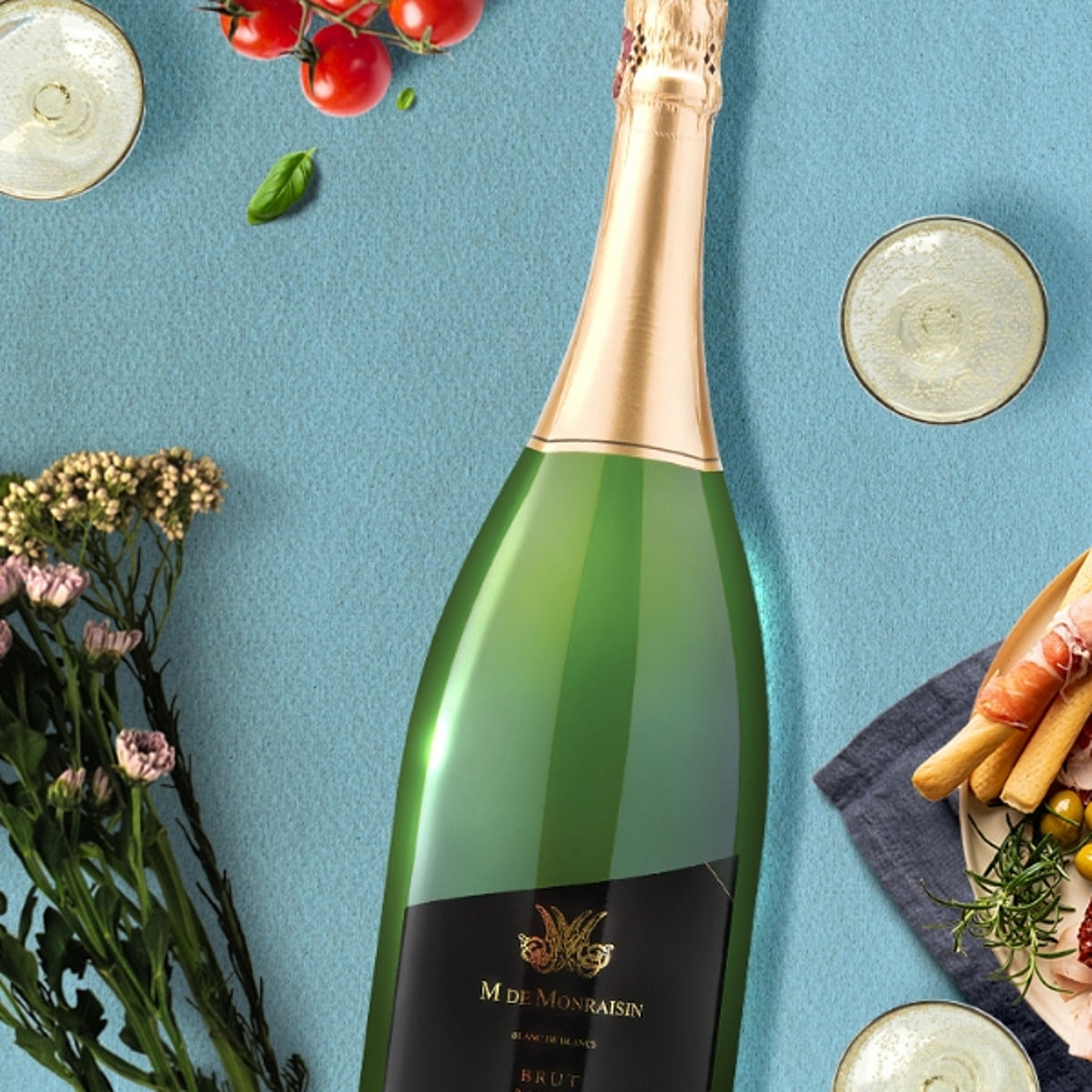 M de Monraisin Blanc de Blancs Sparkling Magnum