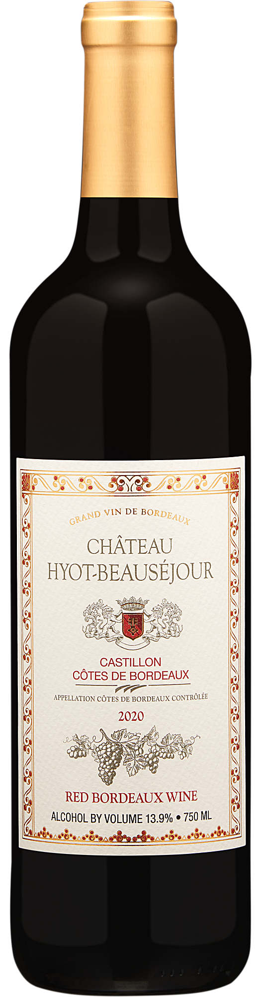 2020 Château Hyot-Beausejour Castillon Côtes du Bordeaux Rouge