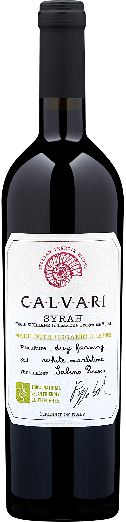 2020 Calvari Organic Syrah I.G.T.