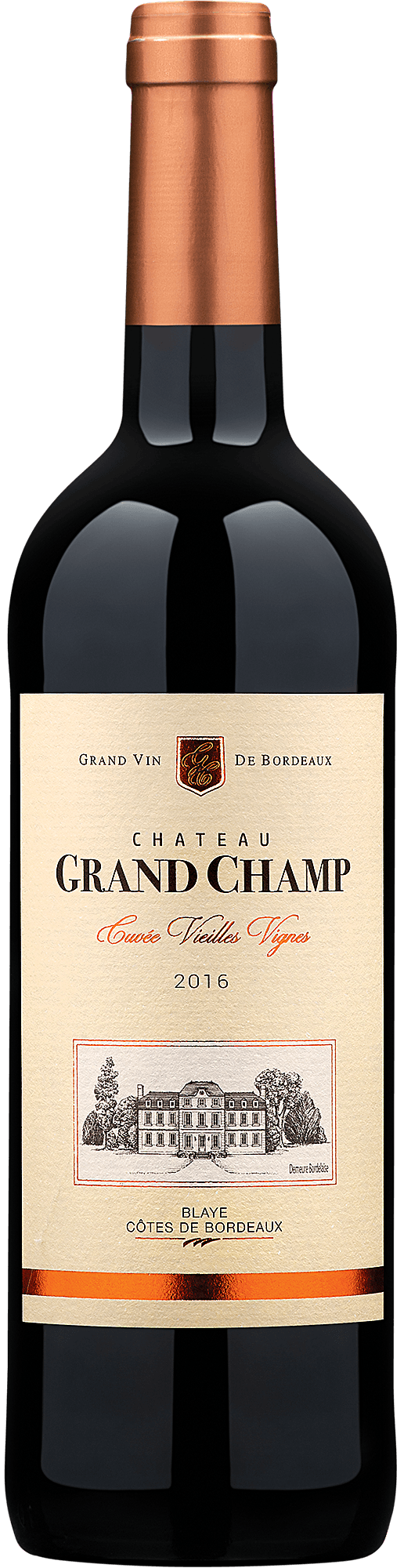 2016 Château Grand Champ Blaye Côtes de Bordeaux Cuvée Vieilles Vignes